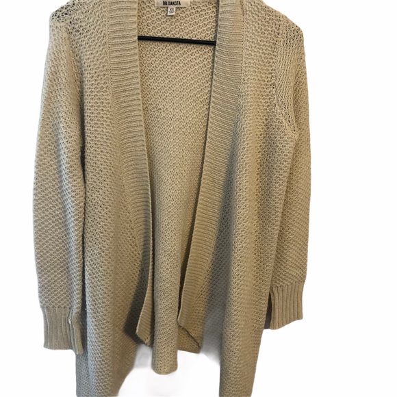 BB Dakota Open Front Tan Cardigan Size Ext… - Picture 2 of 11